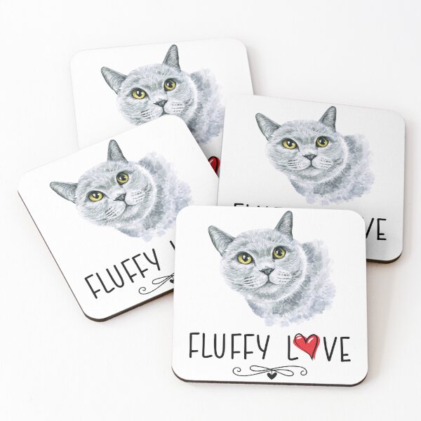 Item preview, Cat Fluffy Love Kitty Meow Portrait  designed and sold by Blok45.