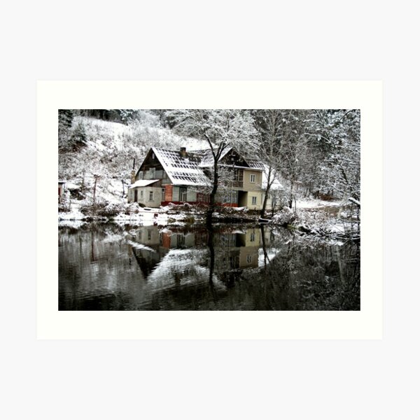 Winter House Art Print