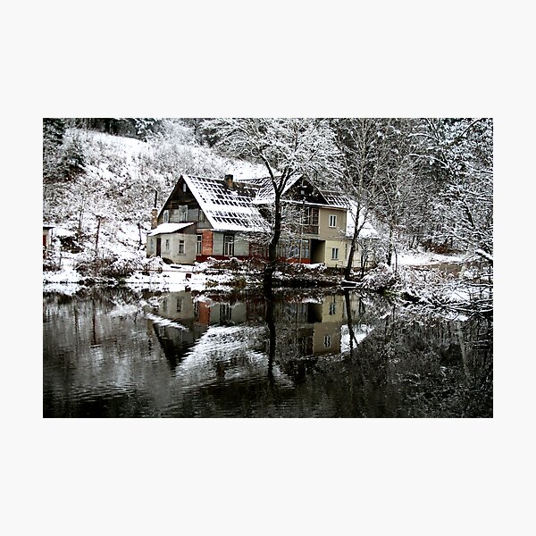 Winter House Photographic Print