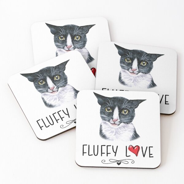 Item preview, Cat Fluffy Love Kitty Meow Portrait  designed and sold by Blok45.