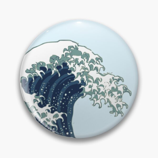 Item preview, A clipart of The Great Wave off Kanagawa by Katsushika Hokusai designed and sold by see-the-fox.