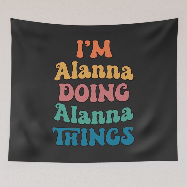 Item preview, Alanna Funny Retro First Name designed and sold by Americandude.