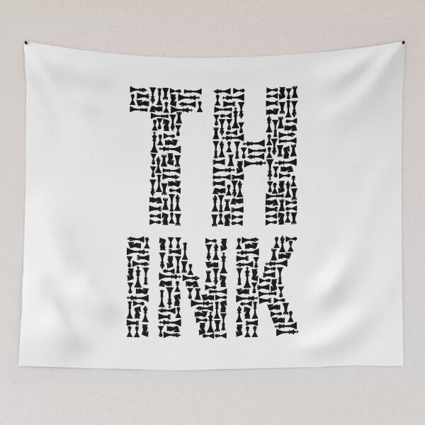 Item preview, Think Chess Player Master Coach Pieces Text Mosaic designed and sold by GrandeDuc.
