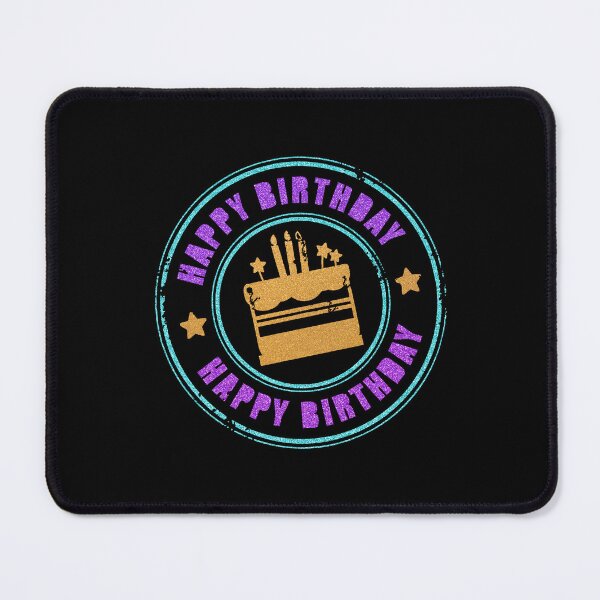 Item preview, Happy Birthday...Glitter-Scrapbook-Style! (on black) designed and sold by PawsitiveMum.