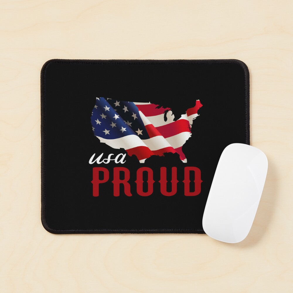 USA PROUD! (on black) Pin for Sale by PawsitiveMum