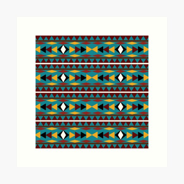 Aperçu de l'œuvre Motif Sarcelle Navajo créée et vendue par Christina Rollo.