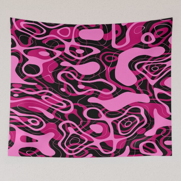 Item preview, Pink abstract curves designed and sold by bradm50.