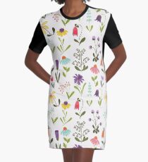 Fresh floral Graphic T-Shirt Dress