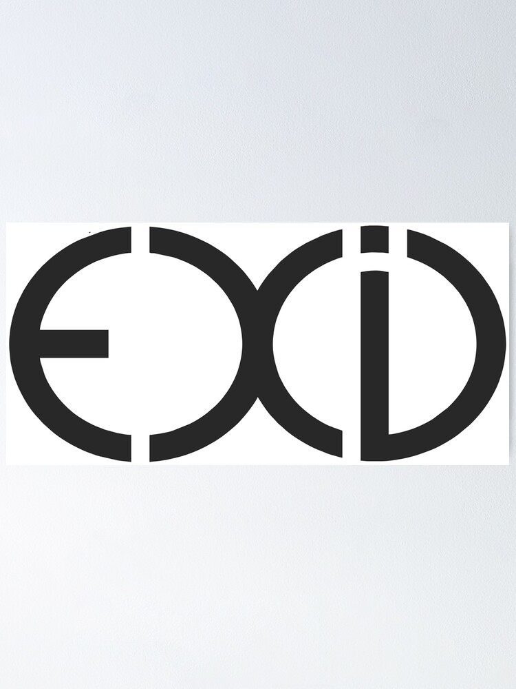 Exid Black Logo Poster By Dexta Redbubble