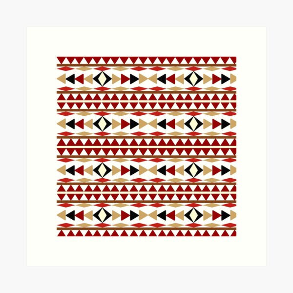 Aperçu de l'œuvre Motif blanc Navajo créée et vendue par Christina Rollo.