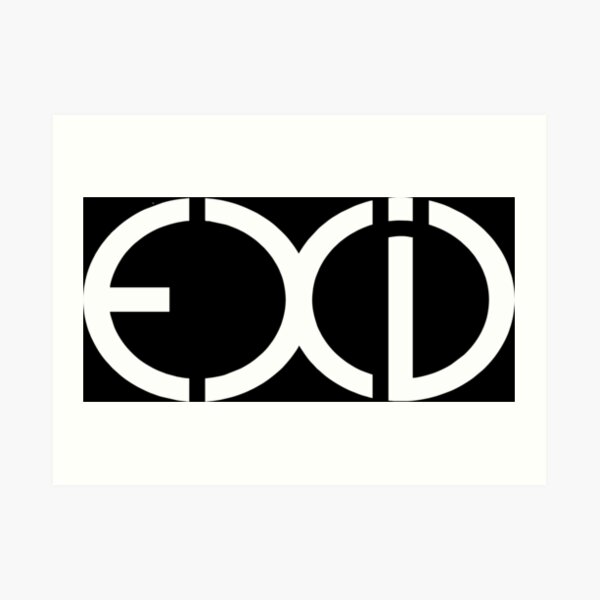 Exid Black Logo Art Print By Dexta Redbubble