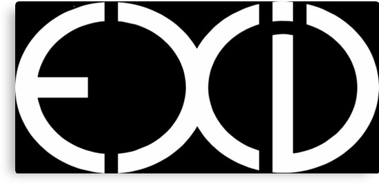 "exid white logo" Canvas Print by dexta | Redbubble