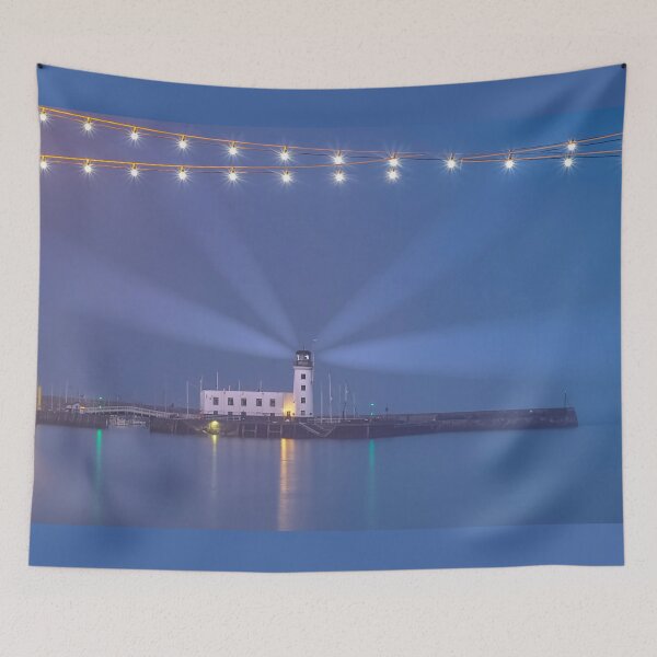 Item preview, Scarborough Lighthouse At Night, North Yorkshire  designed and sold by Alisonchambers2.