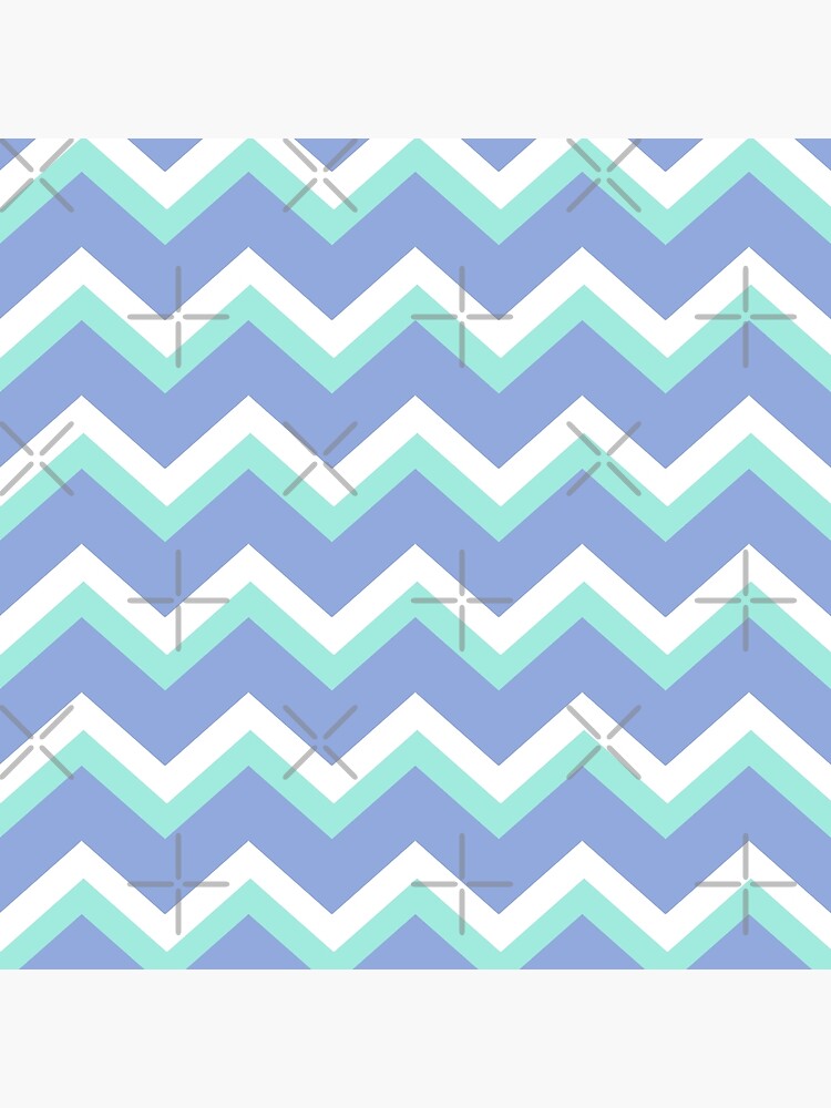 Blue Green Chevron Art Print By Rollosphotos Redbubble