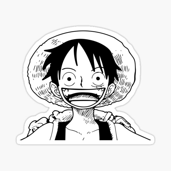 Black And White Luffy Gifts Merchandise For Sale Redbubble