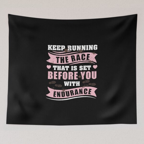 Item preview, Keep Running The Race Set Before You Mud Run For A Mudder designed and sold by StrongShirts.