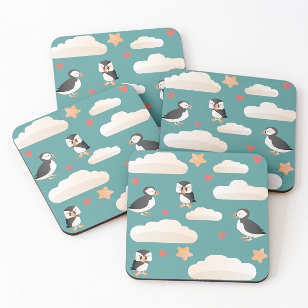 Item preview, Cute puffin pattern designed and sold by markatos.