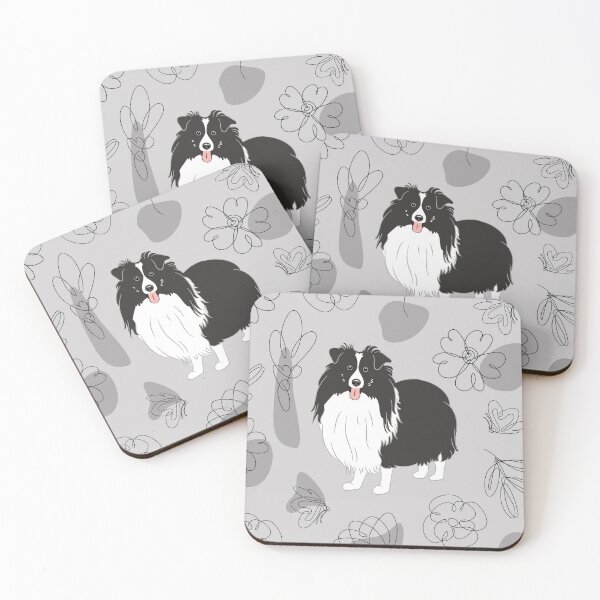 Item preview, Cute Black White Sheltie Dog Shetland Sheepdog  designed and sold by Lulupainting.