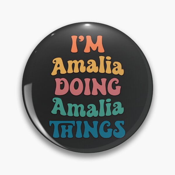 Item preview, Amalia Funny Retro First Name designed and sold by Americandude.