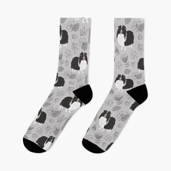 Item preview, Cute Black White Sheltie Dog Shetland Sheepdog  designed and sold by Lulupainting.