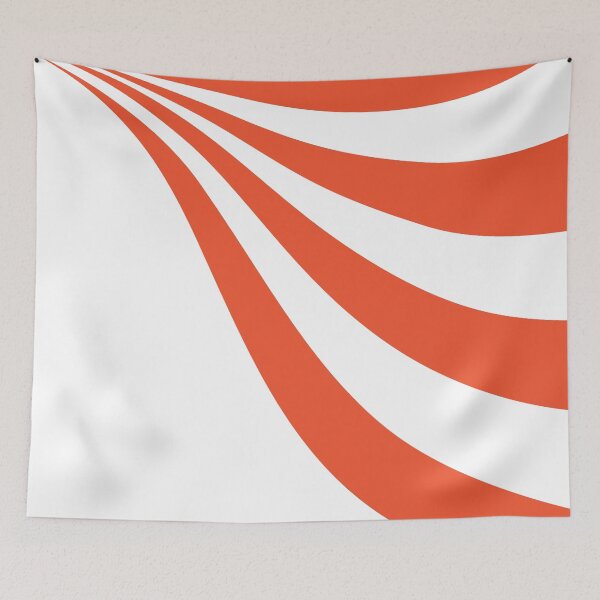 Item preview, Orange and White Wave designed and sold by LAEC-Shop.