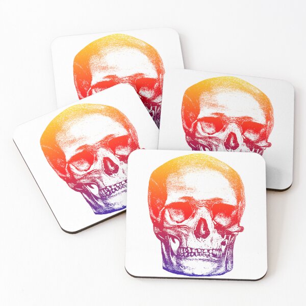 Item preview, Colorful Skull and Skulls: Edited Vintage Style Skull Engraving By Emma Dent (1877) designed and sold by TeachUrb.