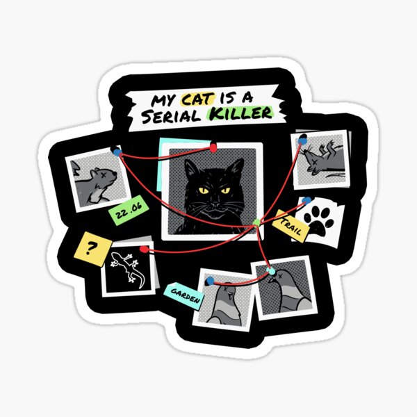 True Crime Cat Sticker