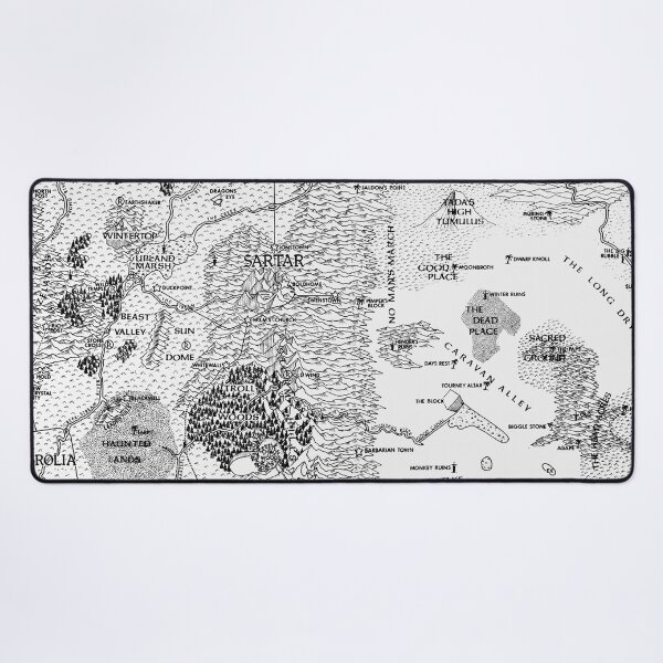 RQ2 DRAGON PASS AND PRAX Map Desk Mat