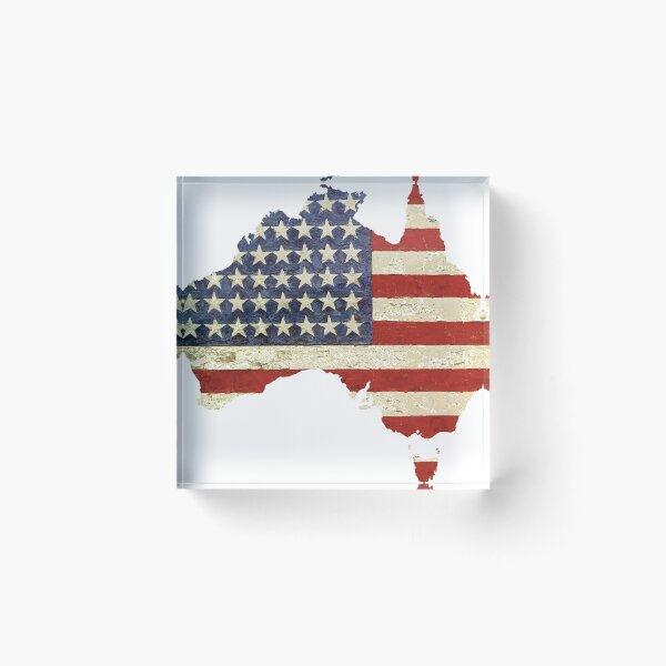 Item preview, American Australian Vintage Flag Map designed and sold by drubdrub.