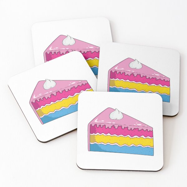 Item preview, Pan Pride Cake - Pansexual Pride Flag Colours designed and sold by Cake-Ace-Space.
