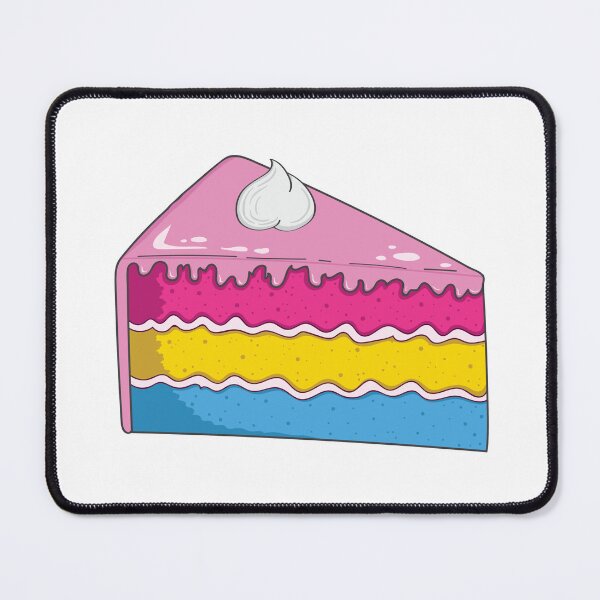 Item preview, Pan Pride Cake - Pansexual Pride Flag Colours designed and sold by Cake-Ace-Space.