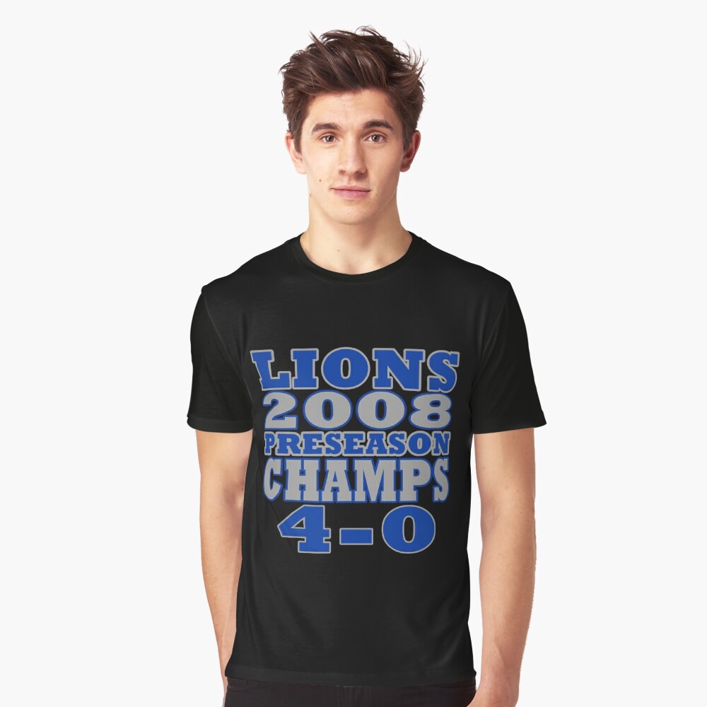 Funny Lions Football Preseason Champs 2008' Men's T-Shirt