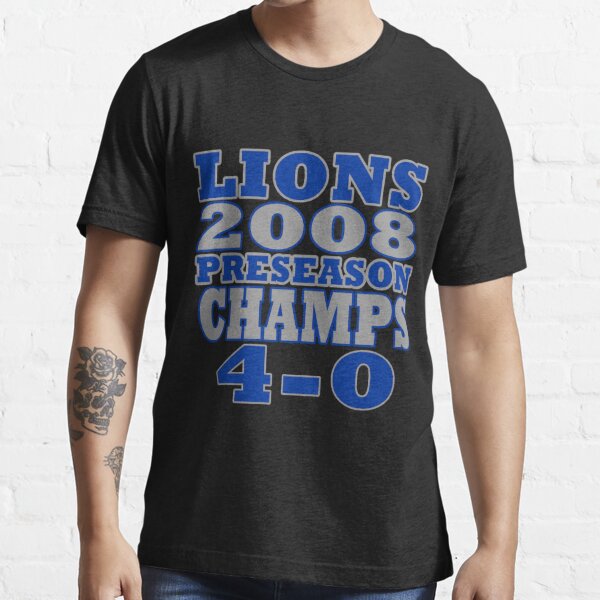 Funny Lions Football Preseason Champs 2008' Men's T-Shirt