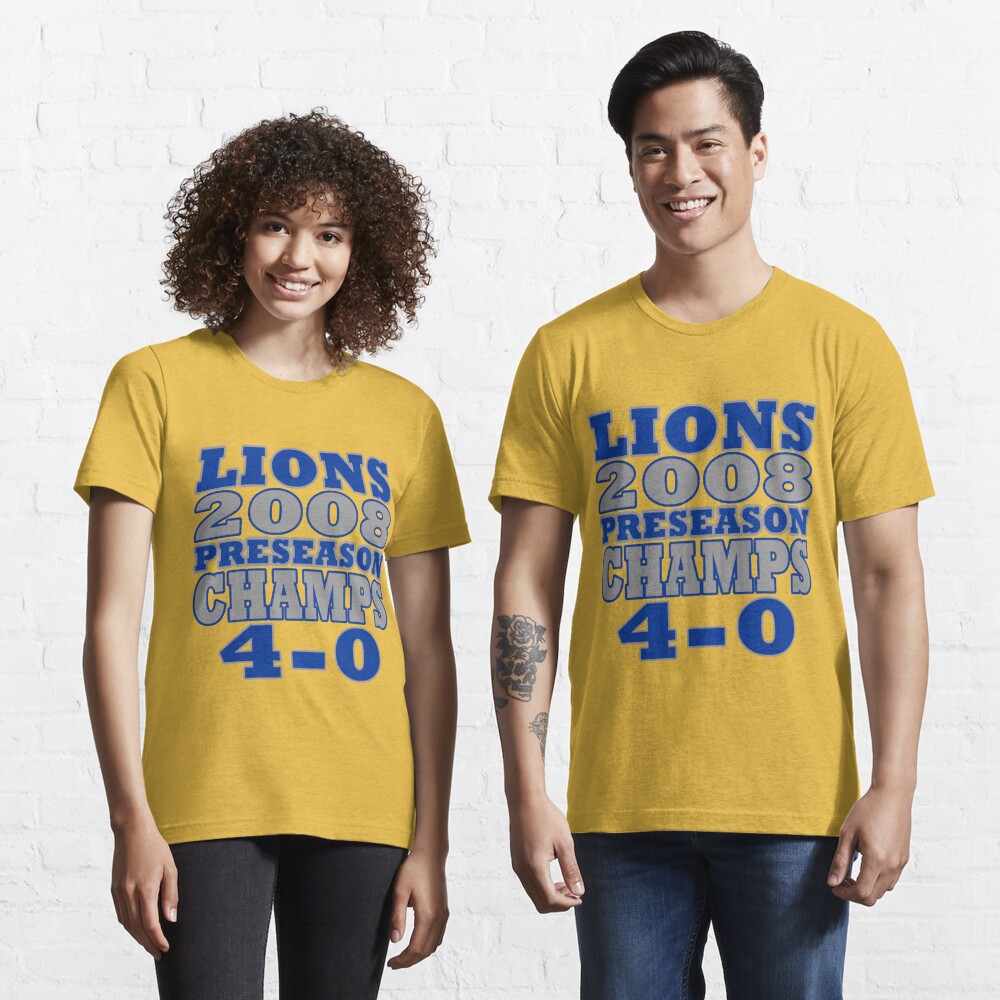 Funny Lions Football Preseason Champs 2008 Essential T-Shirt for