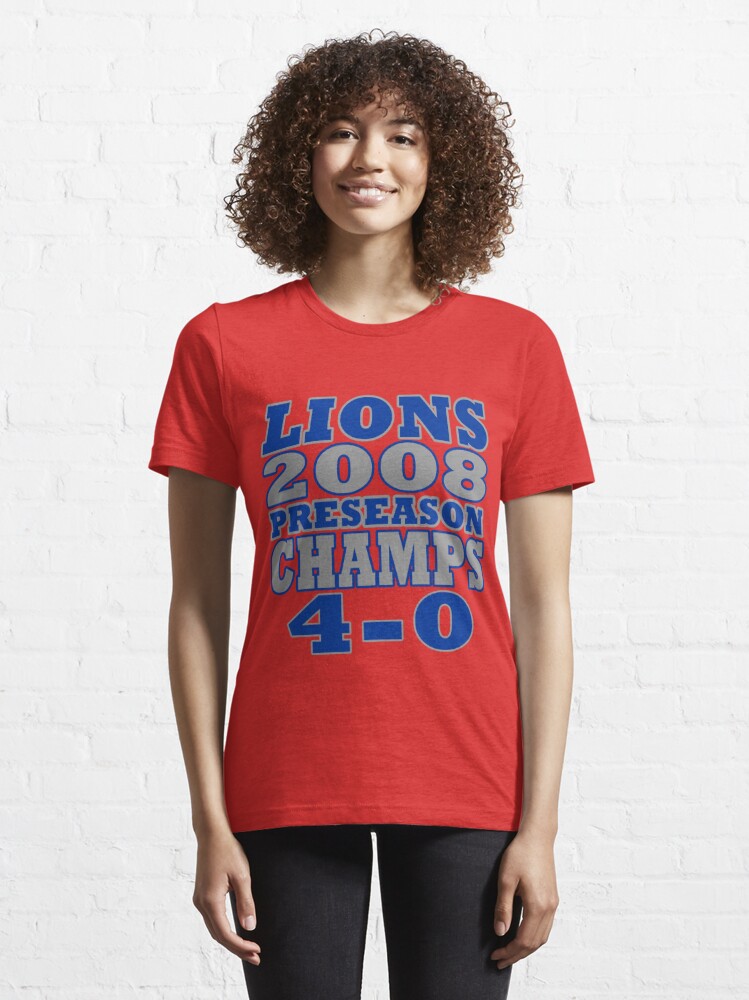 Funny Lions Football Preseason Champs 2008' Men's T-Shirt