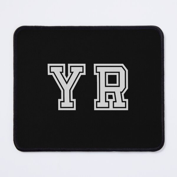 Item preview, Y.R. Varsity Initials | Varsity Letters | Black And White | Personalised Gift designed and sold by Avo And Sriracha.