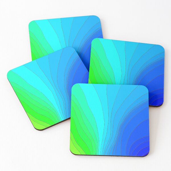 Item preview, Wavy Pattern Blue + Green   designed and sold by CarolineLembke.