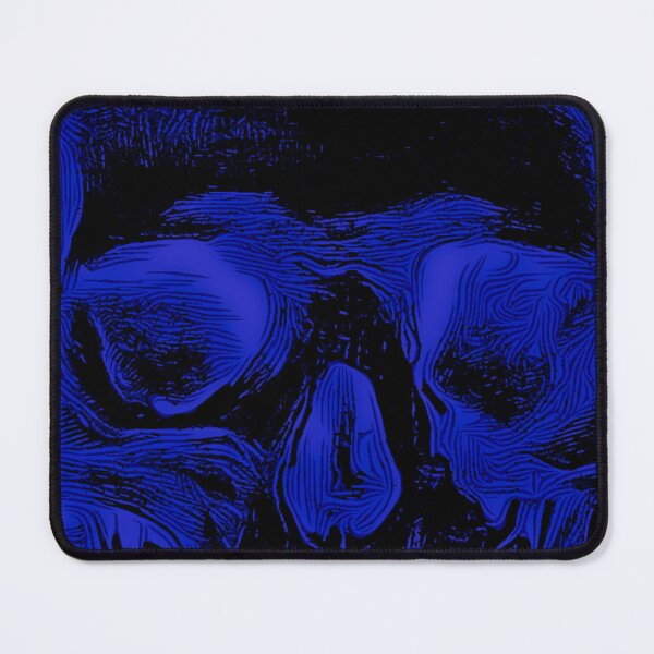 Item preview, Black Blue Skull and Skulls: Edited Vintage Style Skull Engraving By Emma Dent (1877) designed and sold by TeachUrb.