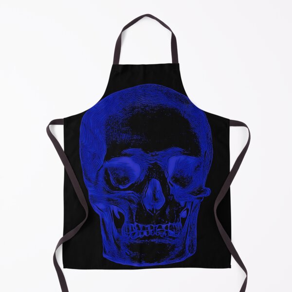 Item preview, Black Blue Skull and Skulls: Edited Vintage Style Skull Engraving By Emma Dent (1877) designed and sold by TeachUrb.