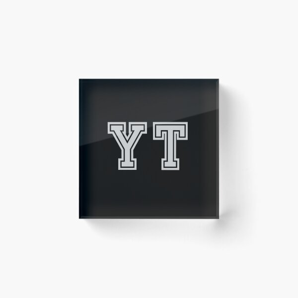 Item preview, Y.T. Varsity Initials | Varsity Letters | Black And White | Personalised Gift designed and sold by Avo And Sriracha.