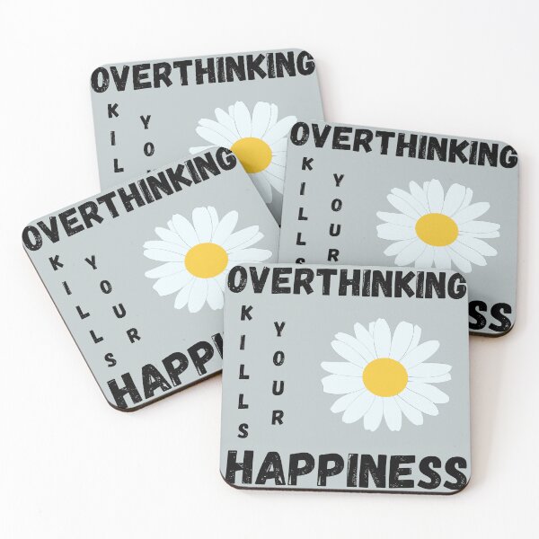 Item preview, OVERTHINKING KILLS YOUR HAPPINESS designed and sold by Lu7u.