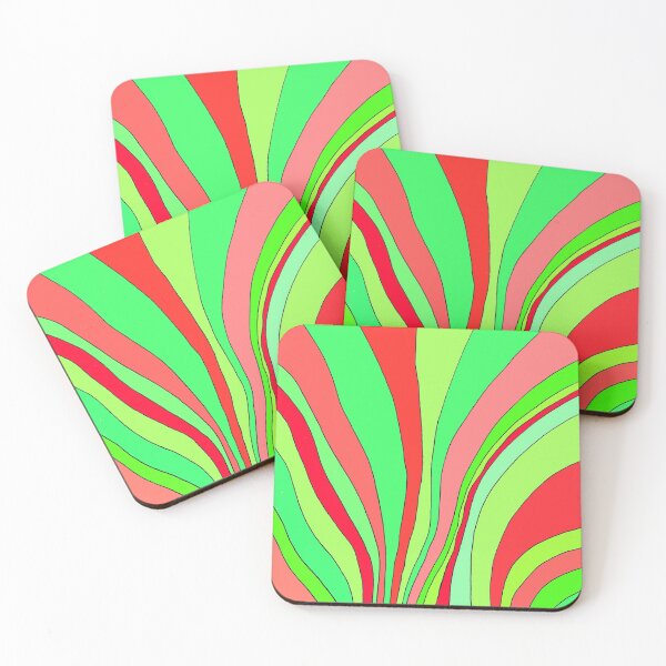 Item preview, Wavy Pattern Red + Green designed and sold by CarolineLembke.