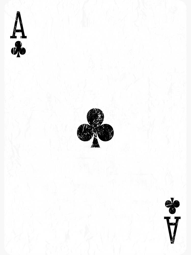 ace-of-clubs-playing-card-sticker-for-sale-by-vladocar-redbubble