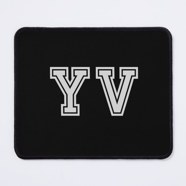Item preview, Y.V. Varsity Initials | Varsity Letters | Black And White | Personalised Gift designed and sold by Avo And Sriracha.