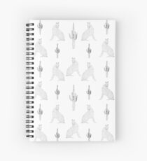 Lonely Coyote Spiral Notebook