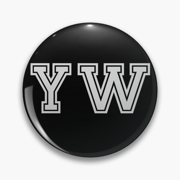 Item preview, Y.W. Varsity Initials | Varsity Letters | Black And White | Personalised Gift designed and sold by Avo And Sriracha.