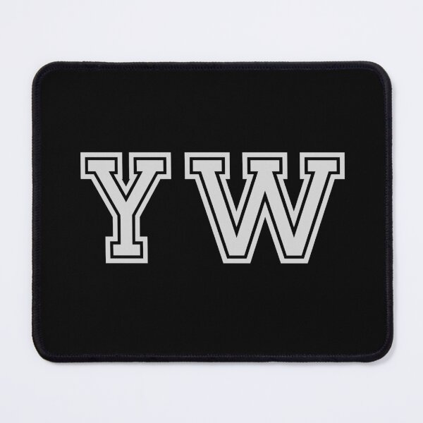 Item preview, Y.W. Varsity Initials | Varsity Letters | Black And White | Personalised Gift designed and sold by Avo And Sriracha.