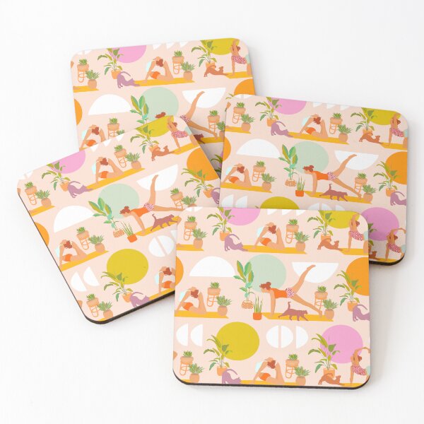 Item preview, My favourite hobbies at home: Yoga, cats and plants  designed and sold by Dominiquevari.