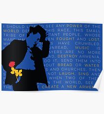 WILLIAM SAROYAN - Armenischer Genozid Poster