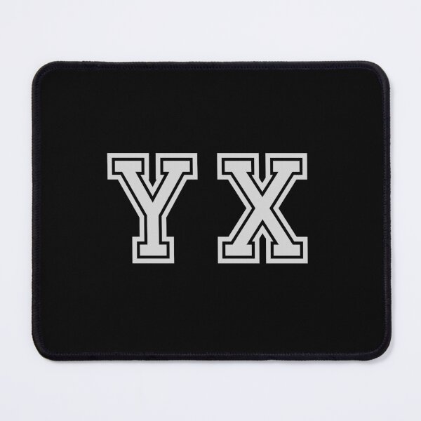 Item preview, Y.X. Varsity Initials | Varsity Letters | Black And White | Personalised Gift designed and sold by Avo And Sriracha.